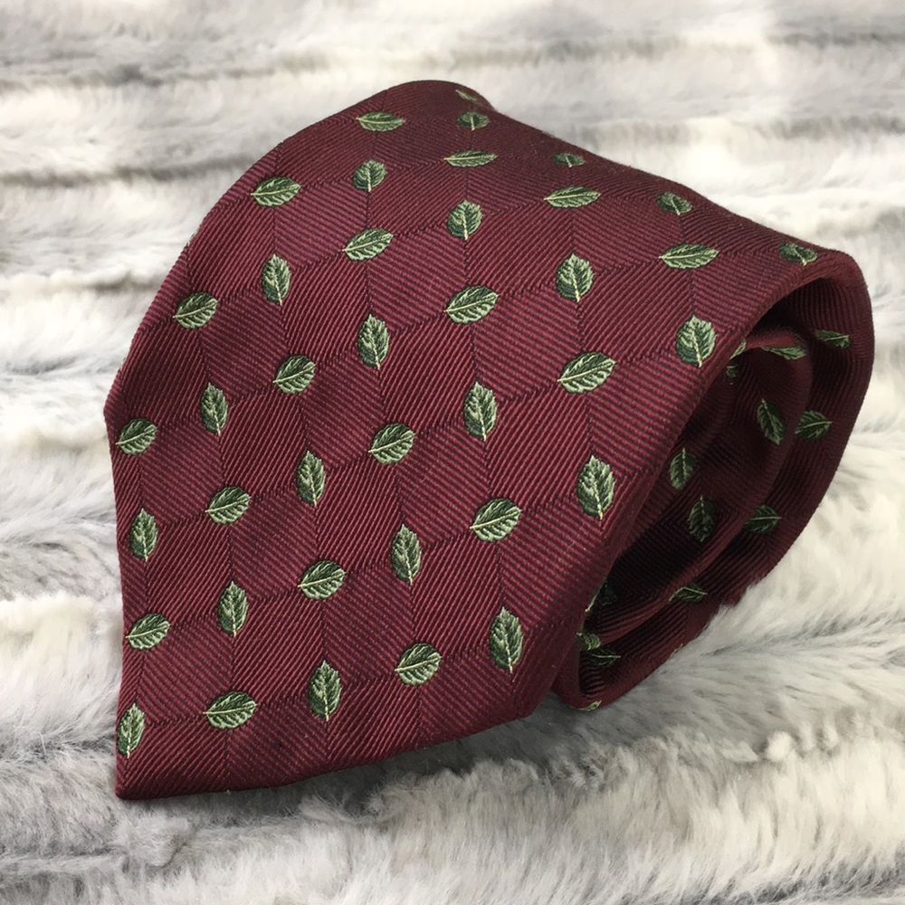 Brooks Brothers silk tie - leaf print
